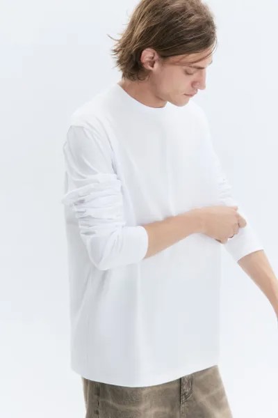Лонгслив oversize базовый из хлопка