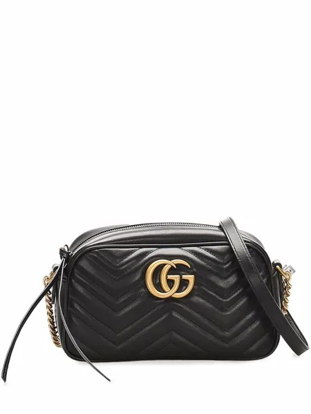 Gucci Pre-Owned сумка через плечо Marmont с логотипом Double G