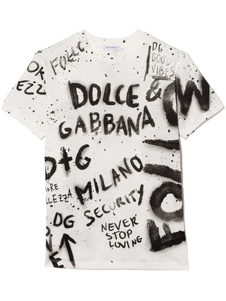 Dolce & Gabbana Kids футболка с логотипом