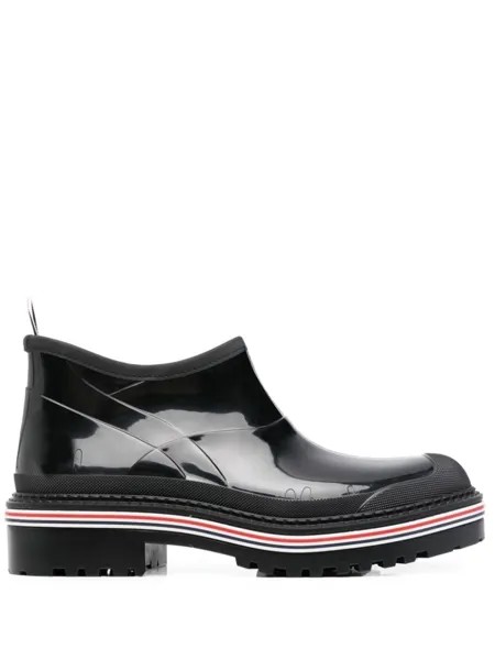 Thom Browne ботинки с отделкой в полоску, черный