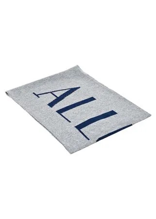 Серый кашемировый шарф с логотипом Allude
