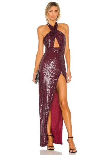Платье Michael Costello x REVOLVE Soraya Gown, цвет Burgundy