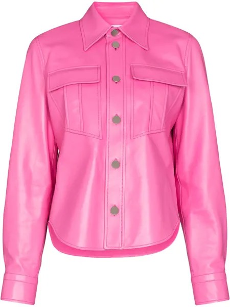 Bottega Veneta leather button-up shirt