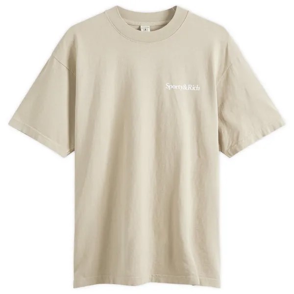 Футболка Sporty & Rich Drink More Water T-Shirt, цвет Elephant & White