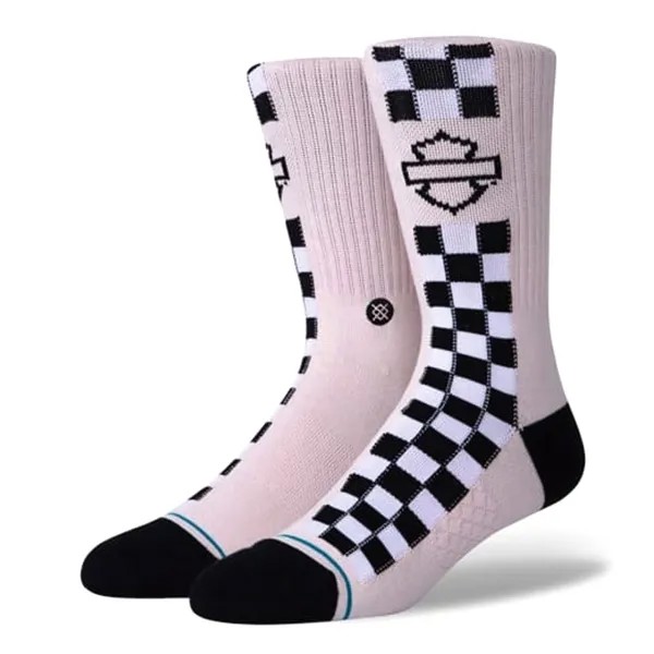 Носки Stance Harley Side Check Long, розовый