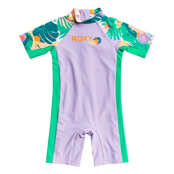 Рашгард Roxy ERLWR03262 Paradisiac Isla K Youth Shorts, фиолетовый