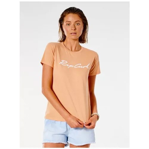 Футболка Rip Curl SCRIPT STANDARD TEE, цвет 8033 DUSTY CORAL, размер XS