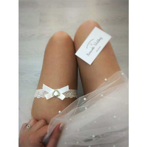 Подвязка Romantic Wedding, белый
