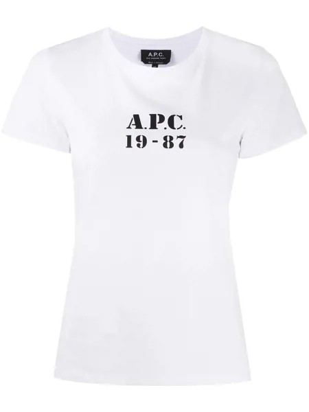 A.P.C. футболка с логотипом