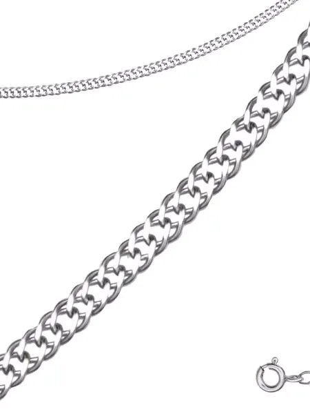 Цепочка женская TOP CRYSTAL 40665152 из серебра, 55 см