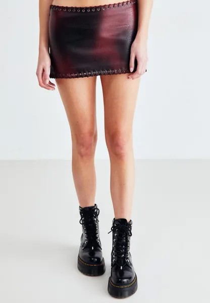 Мини-юбка Mini Skirt With Lace Up Jaded London, красный