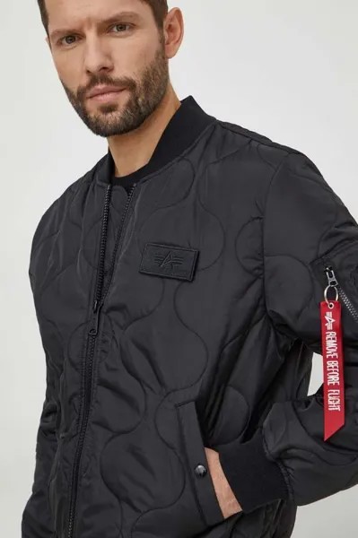 Куртка-бомбер MA-1 ALS Alpha Industries, черный