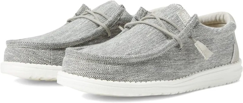 Лоферы Wally Ascend Woven Slip-On Casual Shoes Hey Dude, цвет Carbon