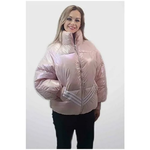 Демисезонные куртки BGT Розовая куртка женская. Разм.46, розовый