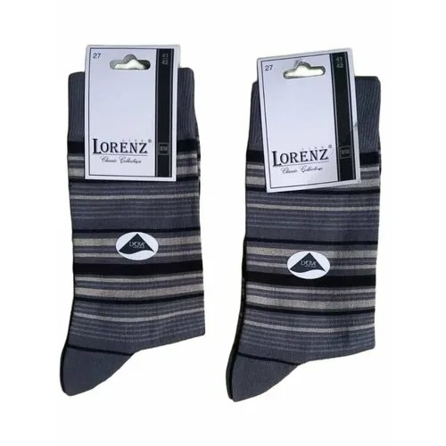 Носки Lorenz, 3 пары, размер 27, серый