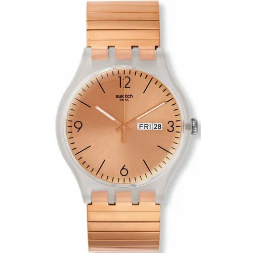 Наручные часы swatch, розовое золото
