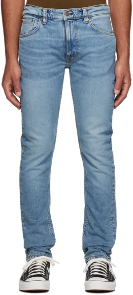 Джинсы Nudie Синие джинсы Lean Dean Nudie Jeans