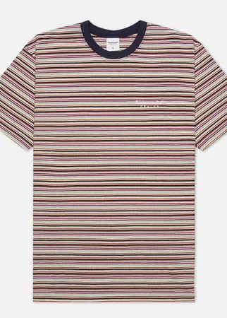 Мужская футболка thisisneverthat L-Logo Striped, цвет красный, размер XL