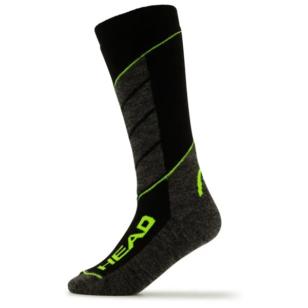 Лыжные носки Head V Shape, цвет Black/Grey/Yellow