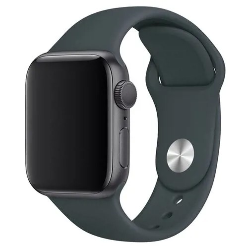 Ремешок для Apple Watch 42/44/45 mm силиконовый, цвета дымчатой сосны