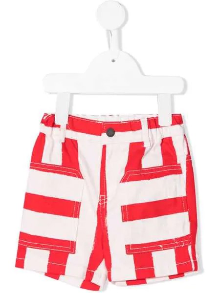 Stella McCartney Kids джинсовые шорты в полоску