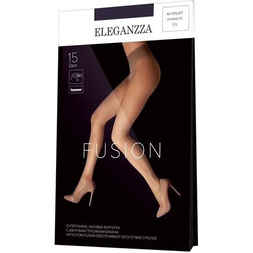 Колготки ELEGANZZA Fusion, 15 den, размер M, серый