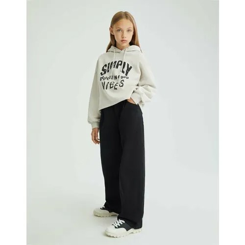 Джинсы  Gloria Jeans GJ COOL, размер 8-9л/134 (34), черный