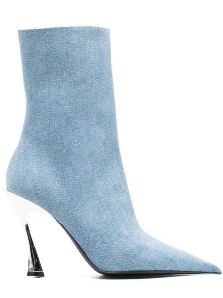 Mugler джинсовые ботильоны, синий