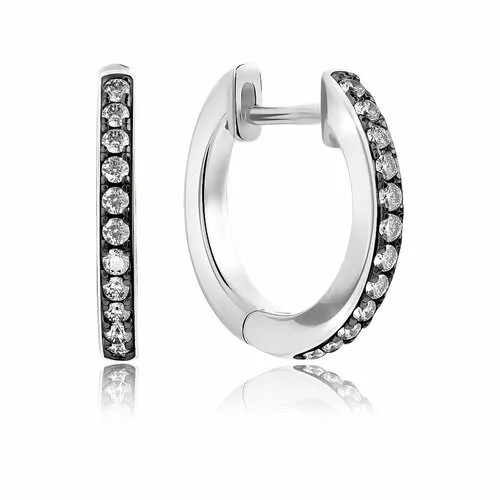 Серьги VALTERA, серебро, 925 проба, фианит, серебряный