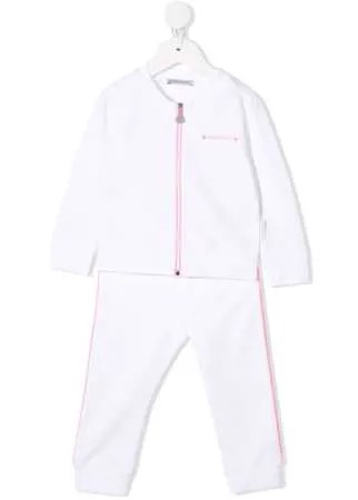 Moncler Enfant спортивный костюм с контрастными полосками