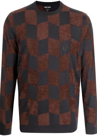 Giorgio Armani джемпер в клетку