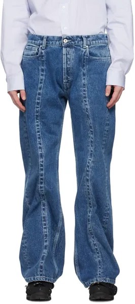 Синие классические джинсы с проволокой Y/Project