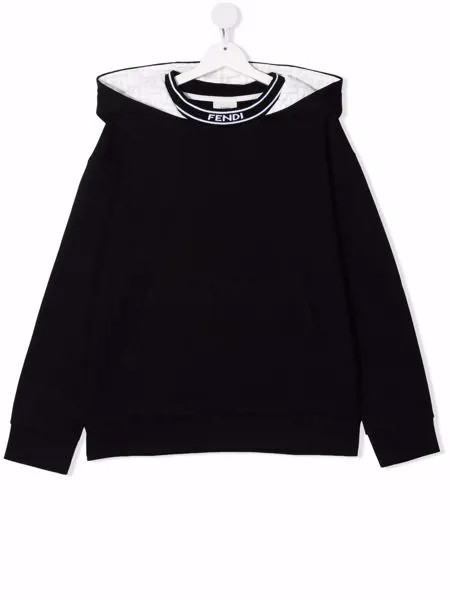 Fendi Kids худи с логотипом
