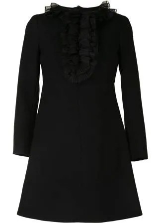 Yves Saint Laurent Pre-Owned платье с длинными рукавами и оборками