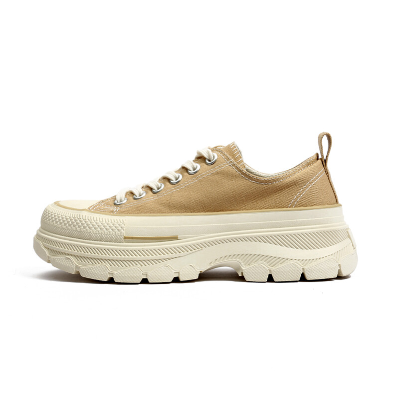 Кроссовки CENTRAL&KITTY Skateboarding Shoes Women's Low-top, хаки