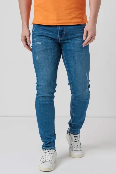 Узкие джинсы деградируют Pepe Jeans London, синий