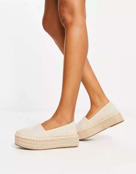 Кремовые эспадрильи на плоской платформе ASOS Journal