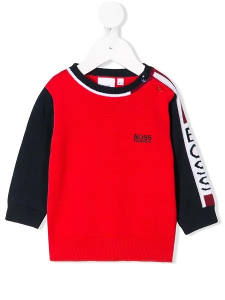 BOSS Kidswear джемпер в стиле колор-блок