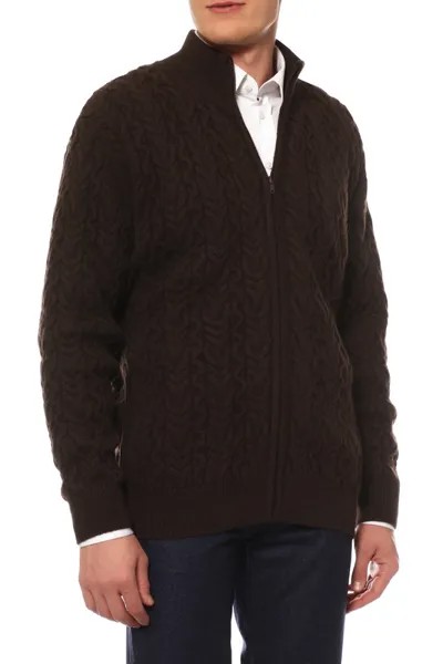 Кардиган мужской Mir cashmere YME16-033 коричневый 54