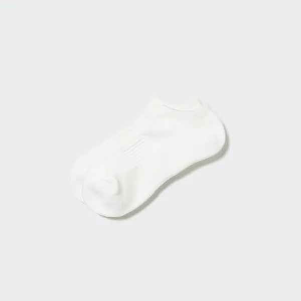 Короткие носки с ворсом Heattech UNIQLO, молочный