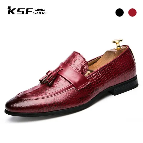 Лоферы KSF мужские для вечеринок, роскошные дизайнерские оригинальные модные туфли под костюм, деловая офисная формальная элегантная обувь ...