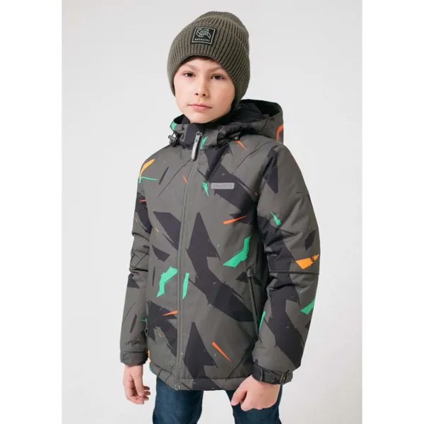 Crockid  Утепленная куртка для мальчика Цветная мозаика