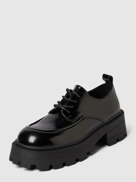 Туфли на шнуровке на платформе, модель BANYU Only, черный