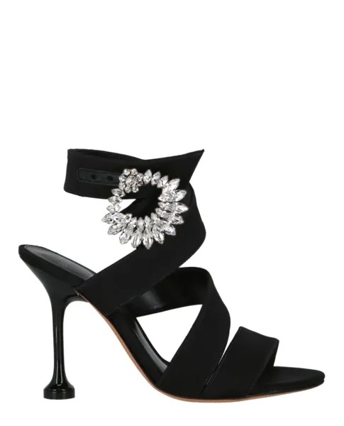 Сандалии Antonia с кристаллами Alexandre Birman, черный