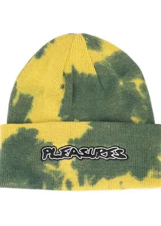 Pleasures шапка бини Backbone с принтом тай-дай и логотипом