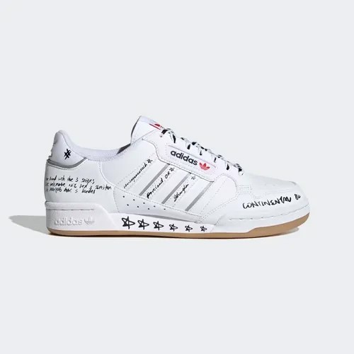 Кроссовки adidas Originals Continental 80 Stripes, размер 7,5 UK, белый