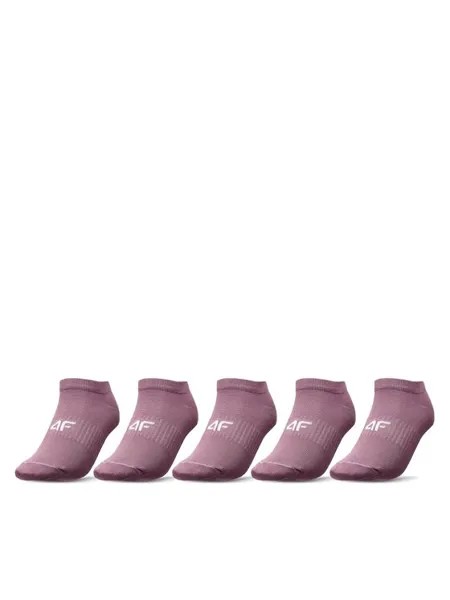 Комплект из 5 женских низких носков 4F, розовый