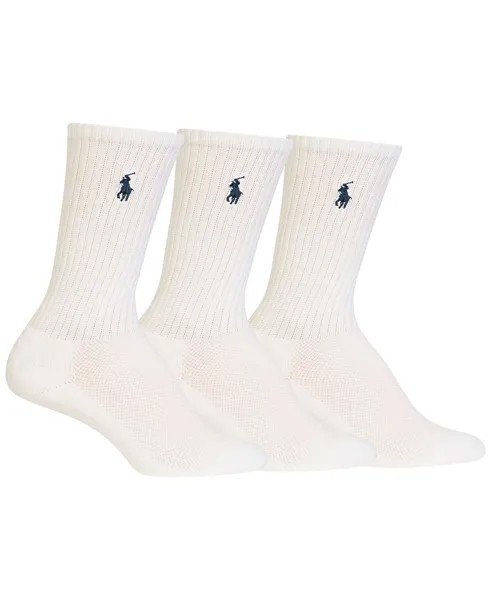 Набор из 3 женских спортивных носков Polo Ralph Lauren, белый