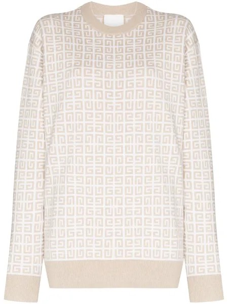 Givenchy кашемировый джемпер с узором 4G