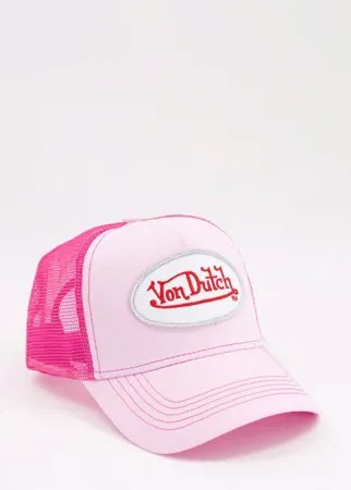 Розовая кепка Von Dutch-Розовый цвет